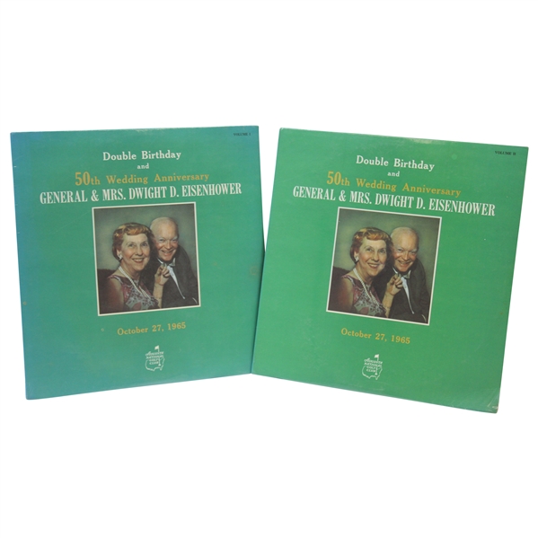 Augusta National Eisenhower 50th Wedding Anniversary Birthday Unopened Albums - Vol I & Vol II 