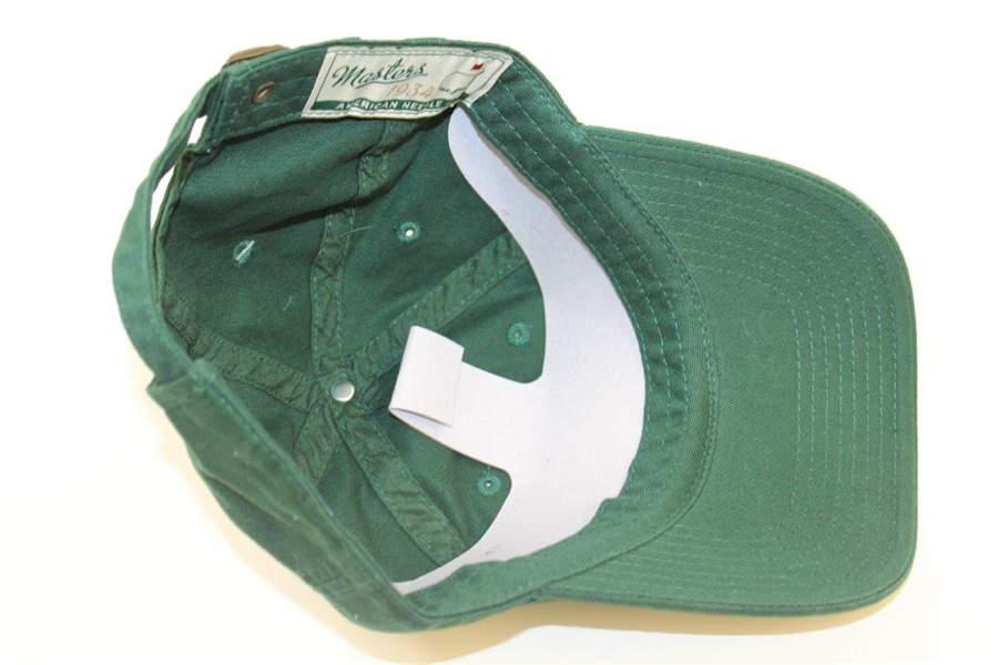 Green Masters Augusta '1934' Hat New With Tags