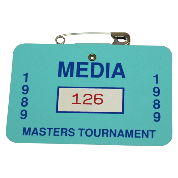 1989 Masters Media Badge