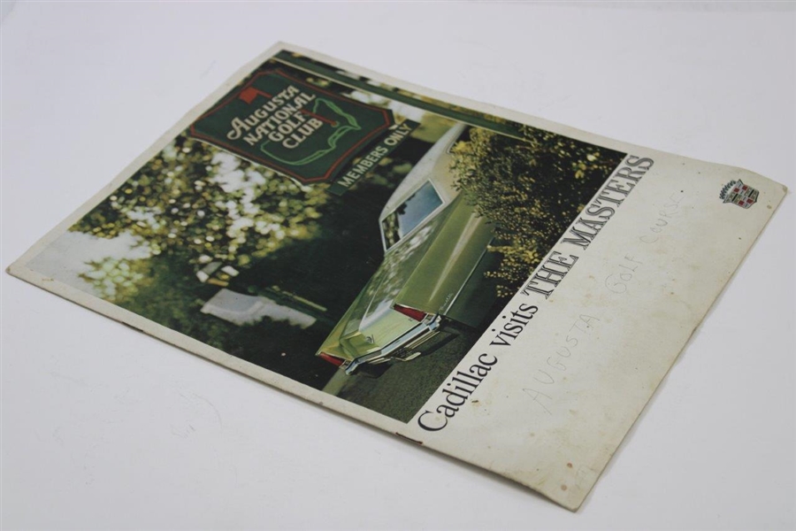 Augusta National Golf Club 'Cadillac Visits The Masters' Brochure