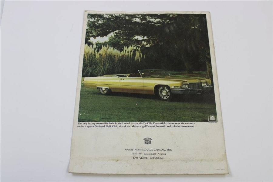 Augusta National Golf Club 'Cadillac Visits The Masters' Brochure