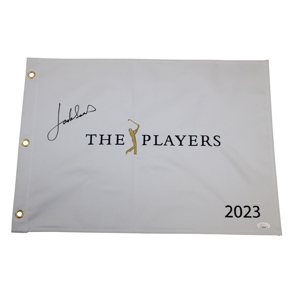 Jordan Spieth Signed 2023 The Players Embroidered Flag JSA #AJ29402