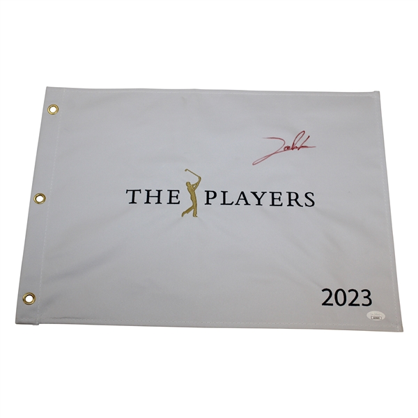 Jon Rahm Signed 2023 The Players Embroidered Flag JSA #AJ29405
