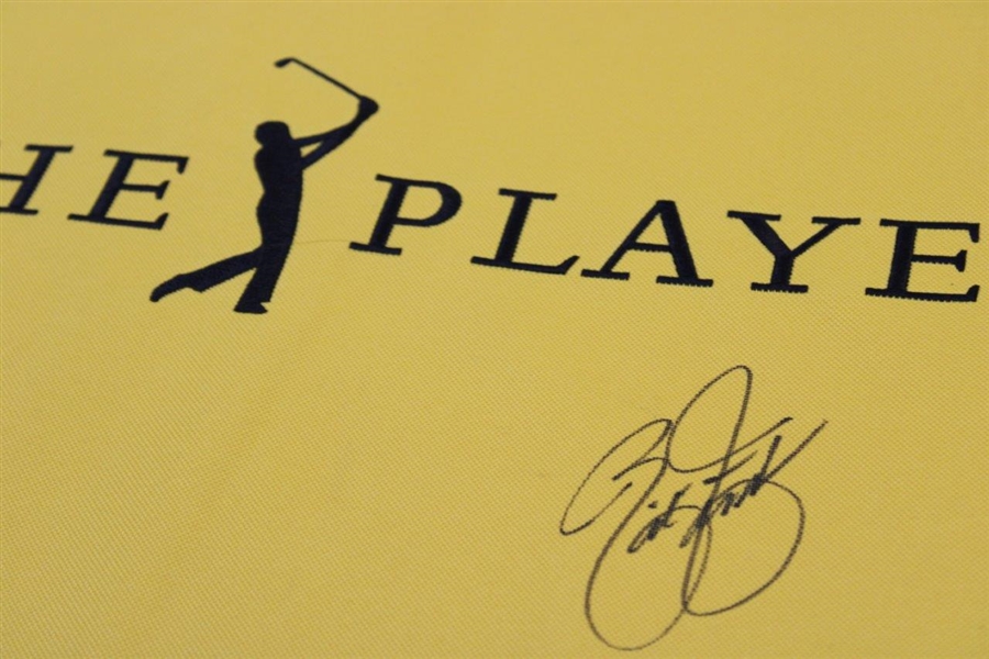 Rickie Fowler Signed The Players Embroidered Flag JSA #Aj29408