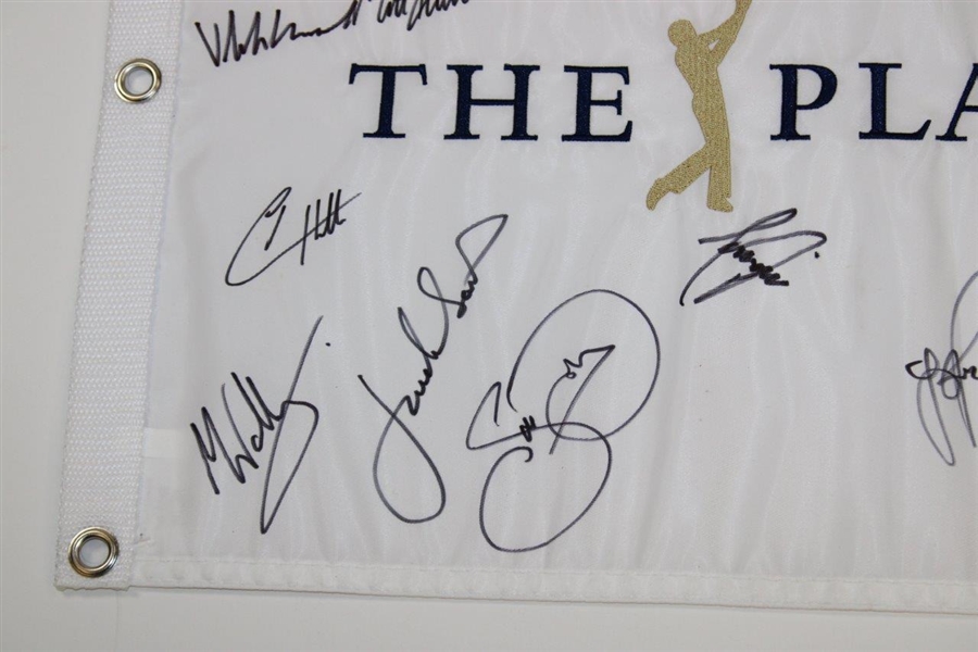 Thomas, Spieth, Rahm, Hideki & others Signed The Players Embroidered Flag JSA ALOA