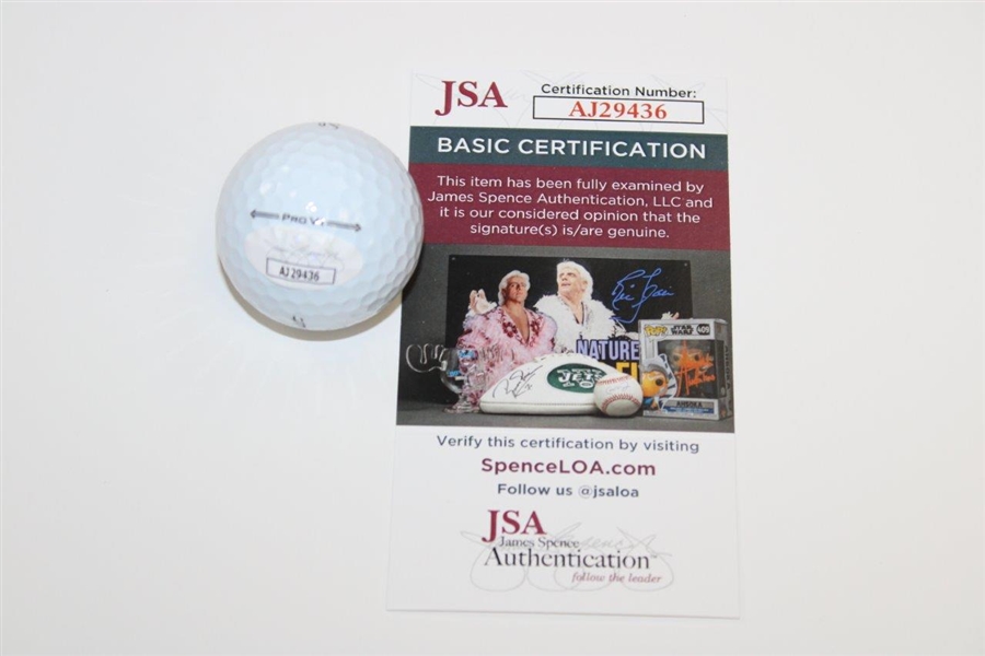 Cameron Young Signed Titleist Pro Vi Logo Golf Ball JSA #AJ29436