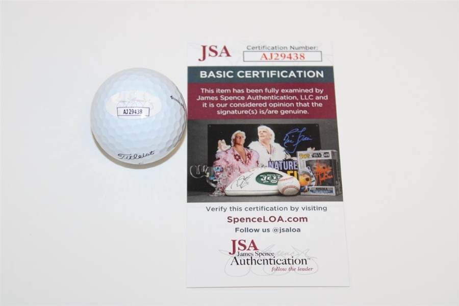 Tom Kim Signed Titleist Pro Vi Logo Golf Ball JSA AJ29438