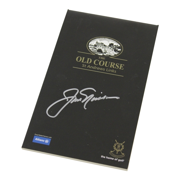 Jack Nicklaus Signed The Old Course St. Andrews Links Course Guide with Letter - JSA ALOA