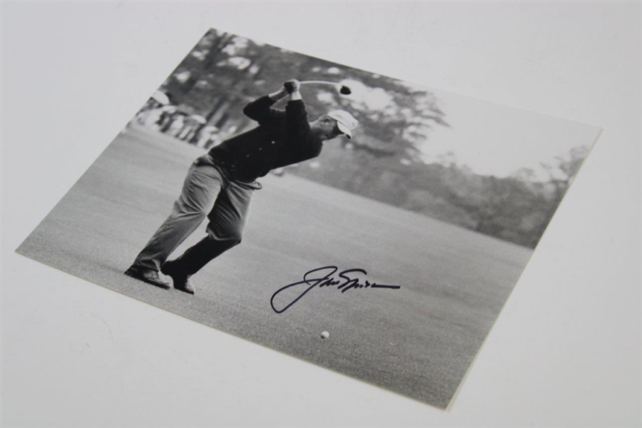 Jack Nicklaus Signed 1973 Masters Fairway Shot B&W Photo with Letter - JSA ALOA