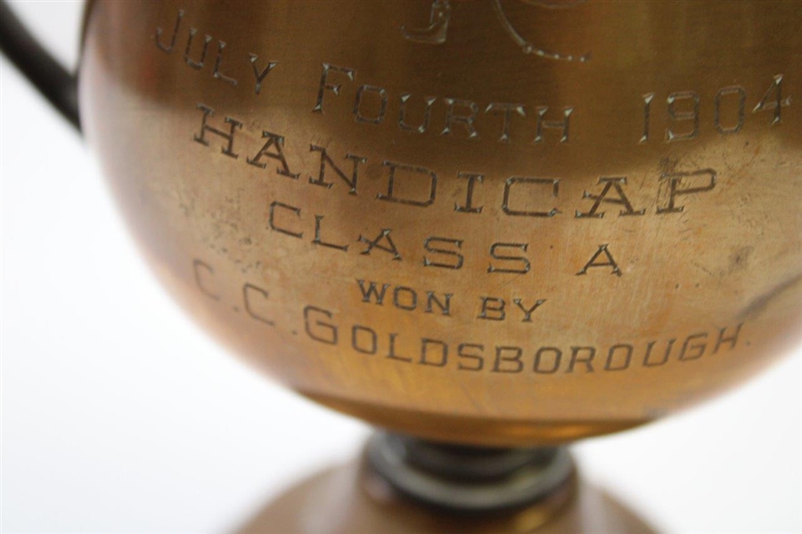 1904 July Fourth Handicap Class A Trophy Won by C.C. Goldsborough