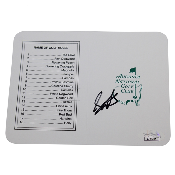 Scottie Scheffler Signed Augusta National GC Scorecard JSA #AJ28237