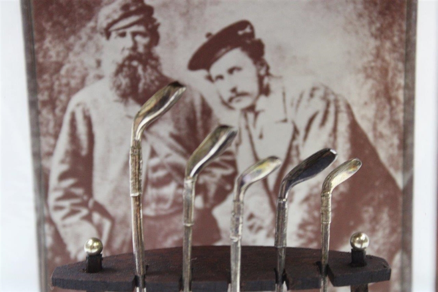 The Tom Morris Woods -Miniature Sterling Silver Replicas of Woods Used By Old & Young Tom Morris 