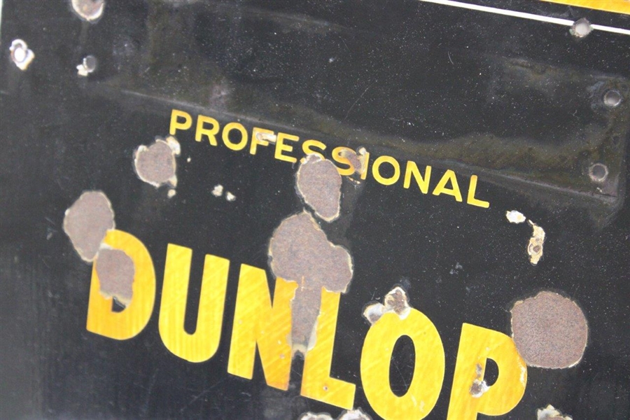 'Professional Dunlop Extra Length Golf Balls' Metal Broadside Advertising Sign