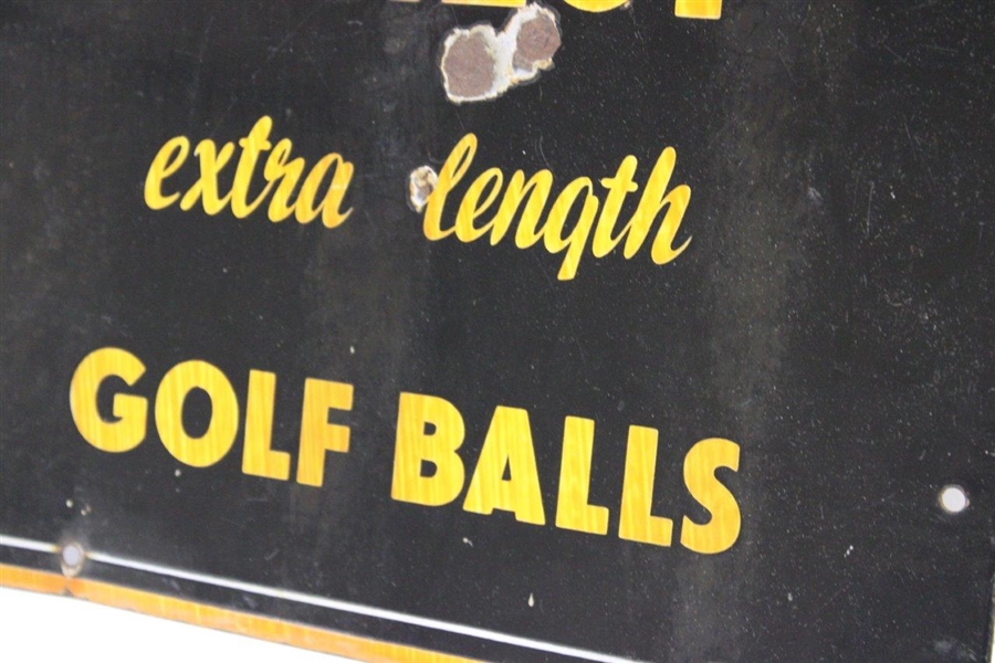'Professional Dunlop Extra Length Golf Balls' Metal Broadside Advertising Sign