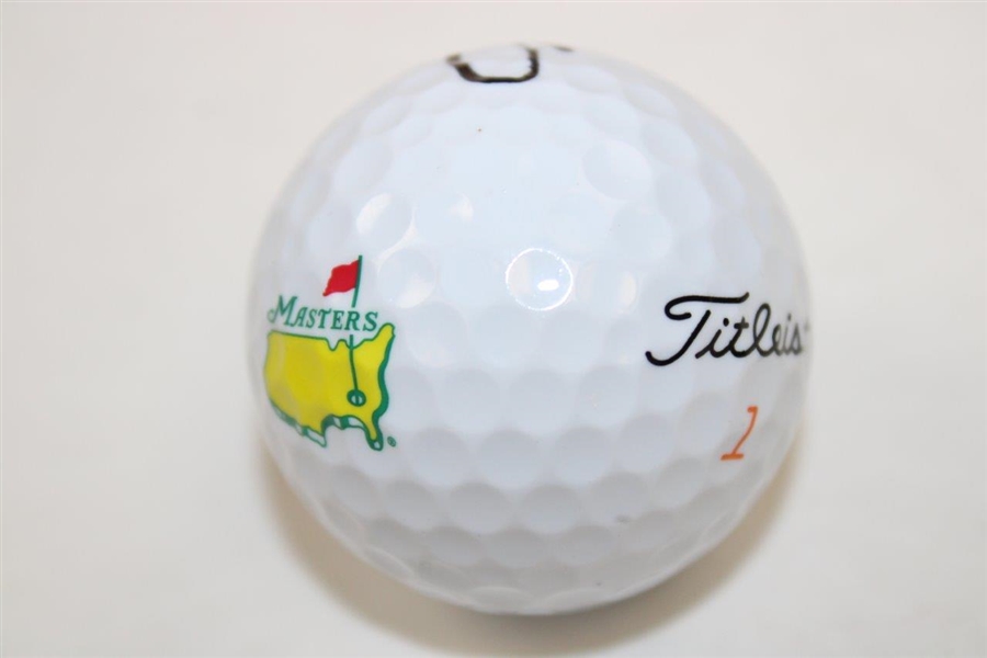 Justin Thomas Signed Masters Logo Golf Ball JSA ALOA