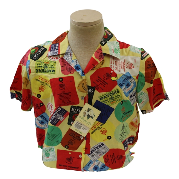 Masters Tournament Ladies Magnolia Lane Collection Badges Collage Shirt -  Size Small