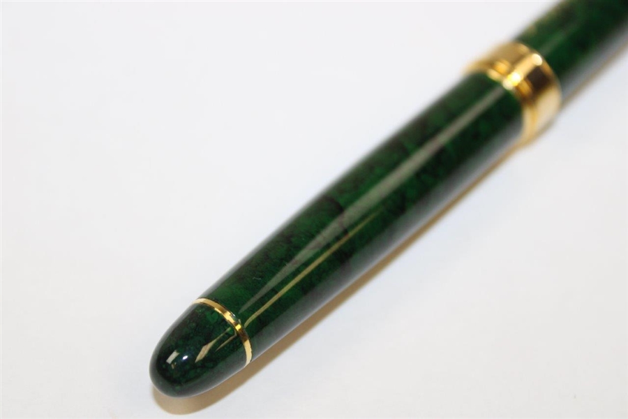 Masters Tournament Emerald Green with Gold Writing Pen in Original Box