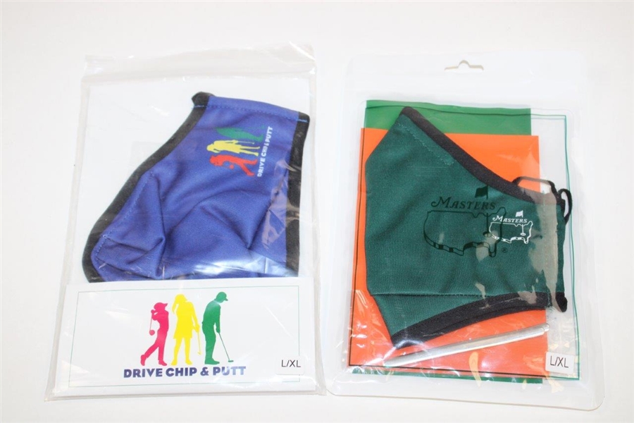 Masters Tournament & Drive, Chip & Putt Face Coverings in Original Packages - L/XL