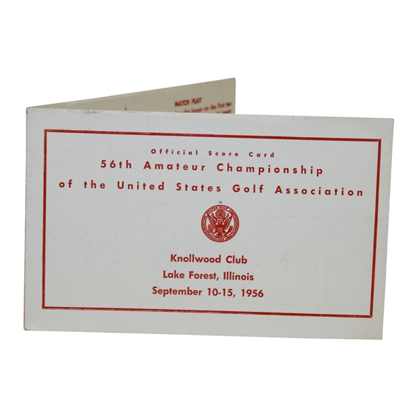 Official 1956 US Amateur Scorecard - Jack Nicklaus' First USGA Competition