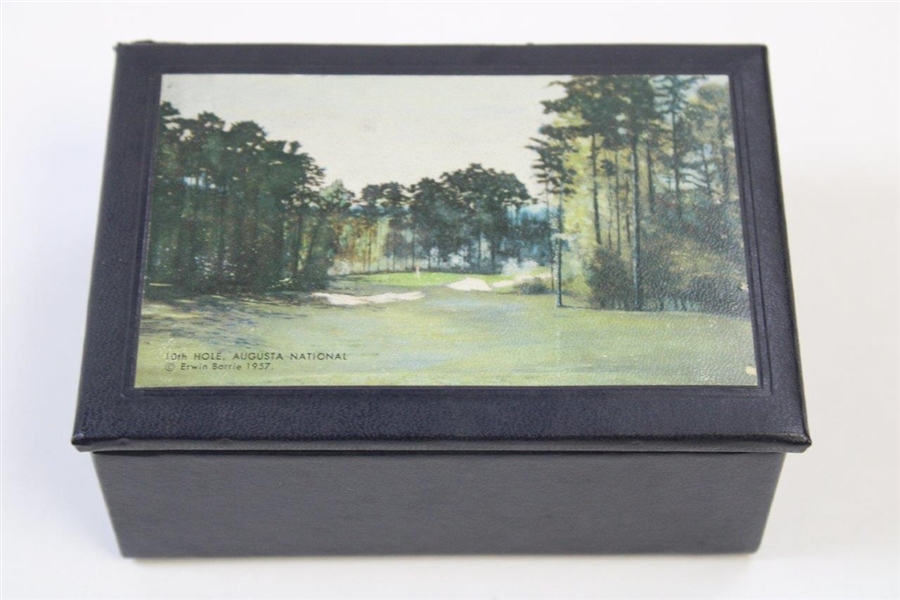 1957 Augusta National 10th Hole Display Box w/Mint 6 Spalding Dbl Dot Golf Balls