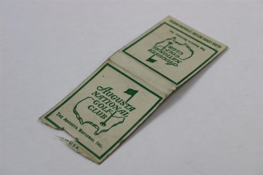 Vintage Augusta National Golf Club Match Book Cover