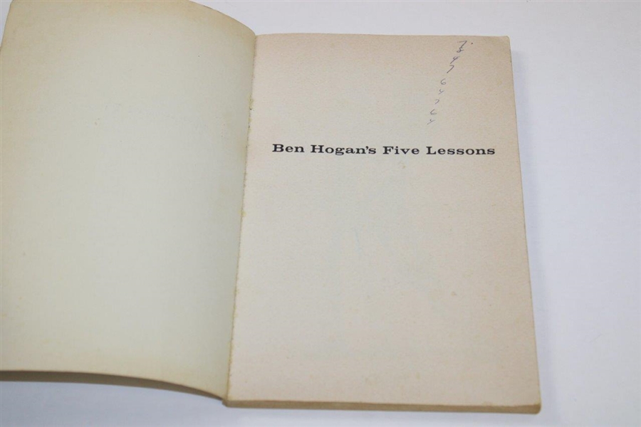 1978 'Five Lessons The Modern Fundamentals of Golf' Collector's Edition Book by Ben Hogan