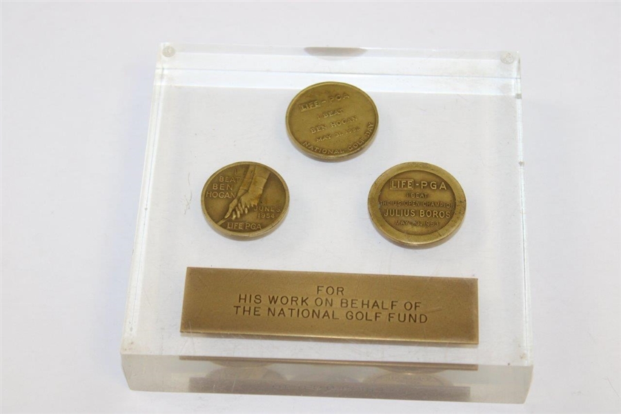 Three (3) National Golf Day Medals Presented to Thomas W. Crane - National Golf Fund