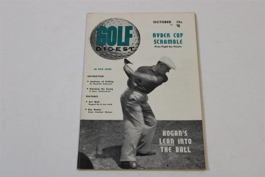 Three (3) Golf Digest Magazines - Bobby Jones, Sam Snead/Ted Williams & Ben Hogan