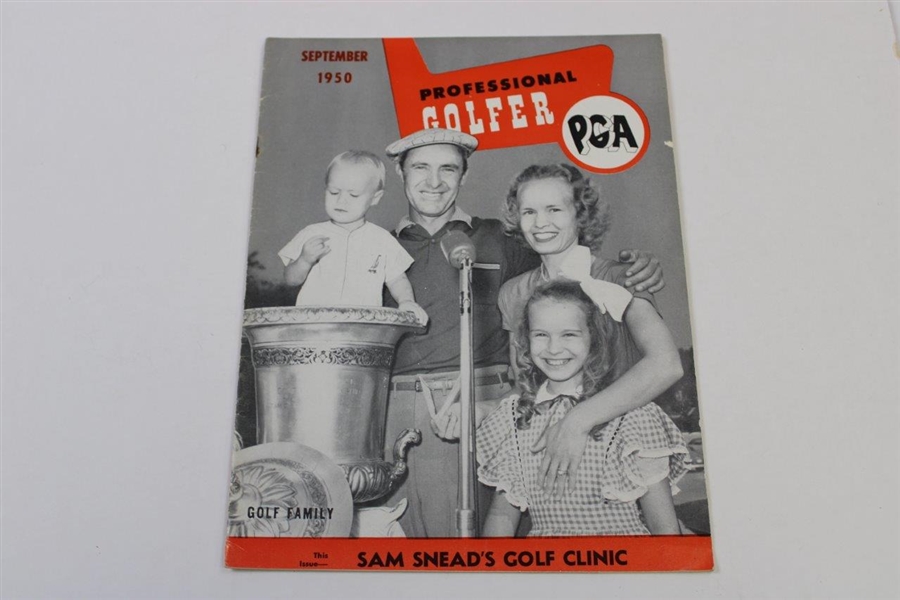 Three (3) Professional Golfer Magazines - August (1950), September (1950) & August (1951)