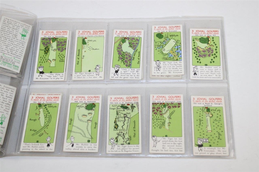 Set of Thirty-Six (36) W.A. & A.C. Churchham 'Jovial Golfers In Search Of The Perfect Course' Golf Cards