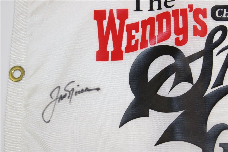 Jack Nicklaus & Tom Watson Signed The Wendy's Champions Skins Game Flag JSA ALOA