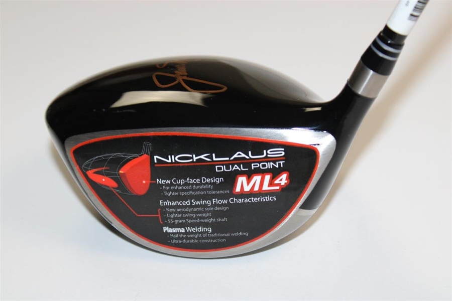 Jack Nicklaus Signed Nicklaus Dual Point 9.0 Degree ML4 Driver with Head Cover JSA ALOA