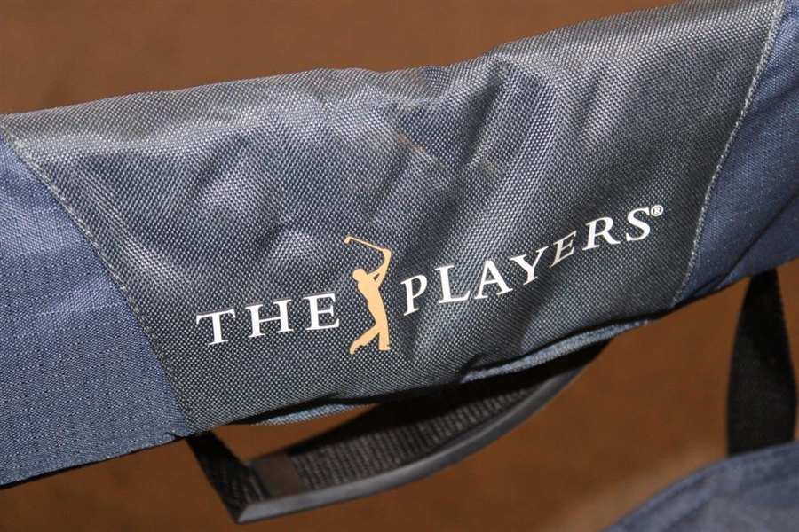 Four (4) The PLAYERS Championship Navy Fold Up/Carry Chairs