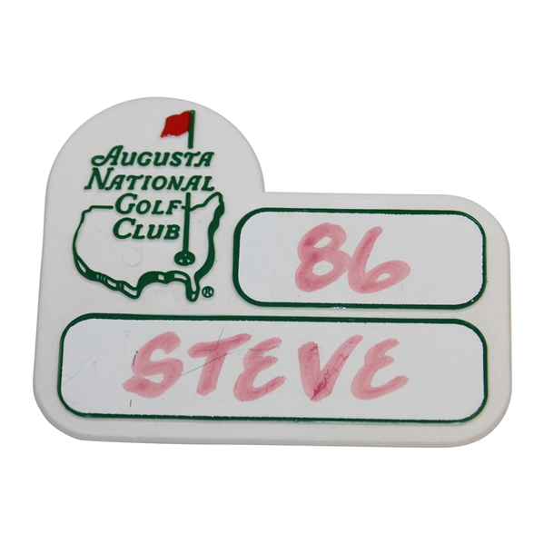 Classic Augusta National Golf Club Caddy Badge  - Steve 86
