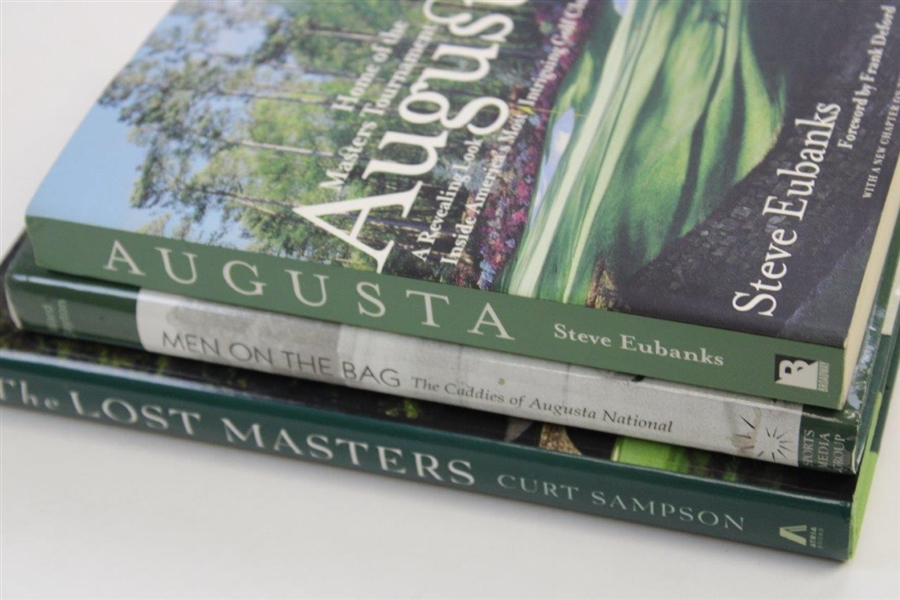 Three Books About The Masters - 'Men on the Bag', 'The Lost Masters' & 'Augusta'