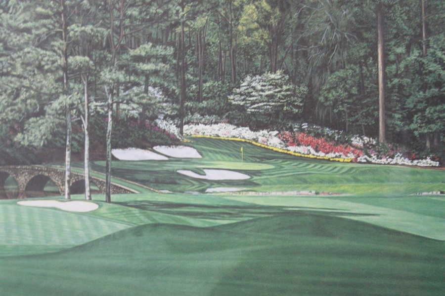 Augusta National Golf Club 11th Hole Ltd Ed Oversize Michael Lane Print 611/1000 - Framed