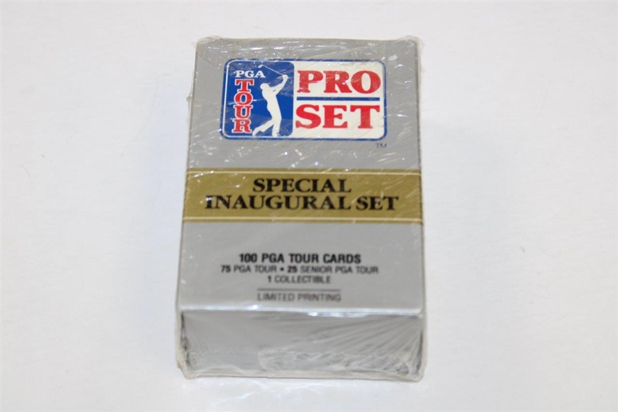 1990 PGA Tour Pro-Set Golf Cards Special Inaugural Set - Unopened