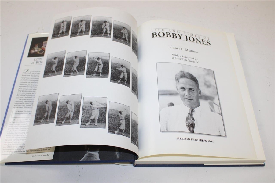 1995 'Life and Times of Bobby Jones' Book by Sidney L. Matthew