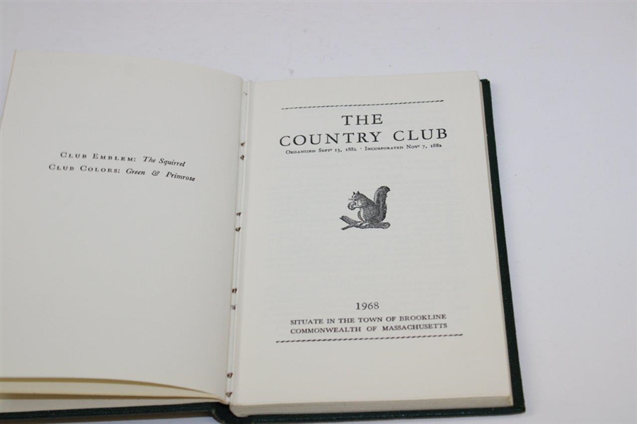 1968 The Country Club Club History Book
