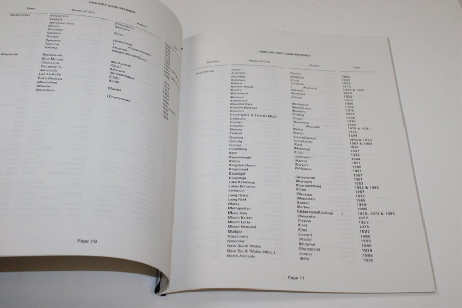1997 'Golf Club Histories' Booklet by Alastair J. Johnston
