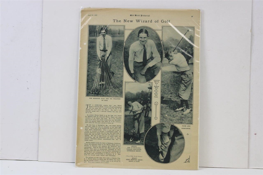 1929 Mid-Week Pictorial with Horton Smith 'The New Wizard of Golf' Cover