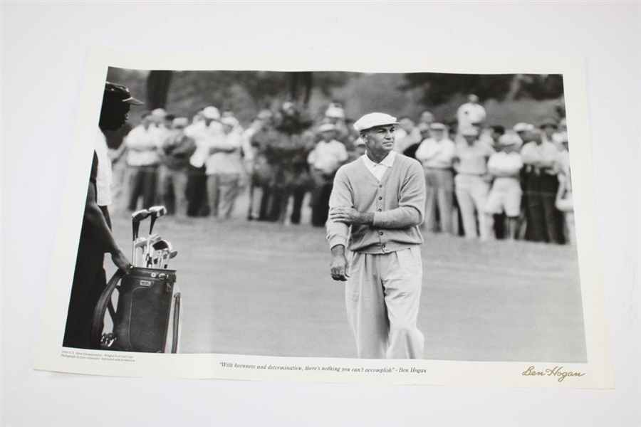Ben Hogan 'With Keennes & Determination' Winged Foot Poster