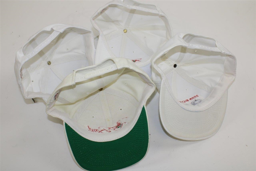 Group of Four (4) Chi-Chi Rodriguez Signed 1995 Rose Bowl Hats with Marshall Pin - Chi-Chi Rodriguez Collection JSA ALOA