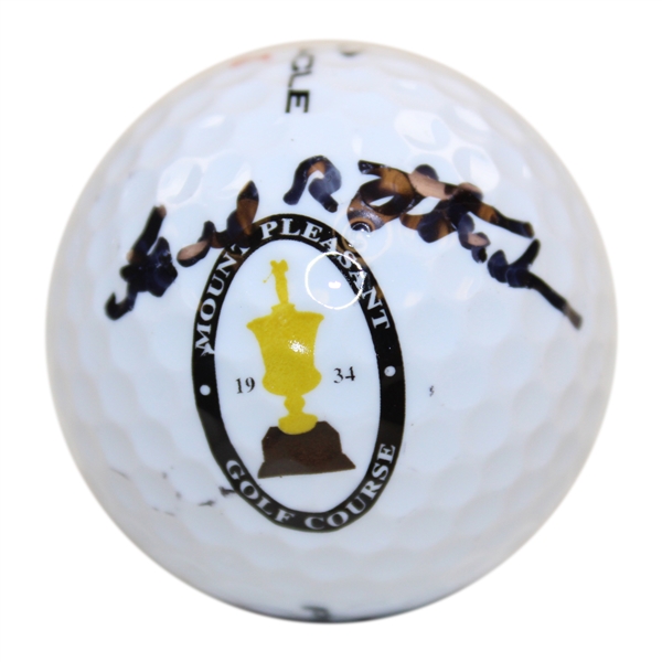 Frank Stranahan Signed Mount Pleasant Golf Course Logo Golf Ball - Site of '55 Eastern Open Win JSA ALOA