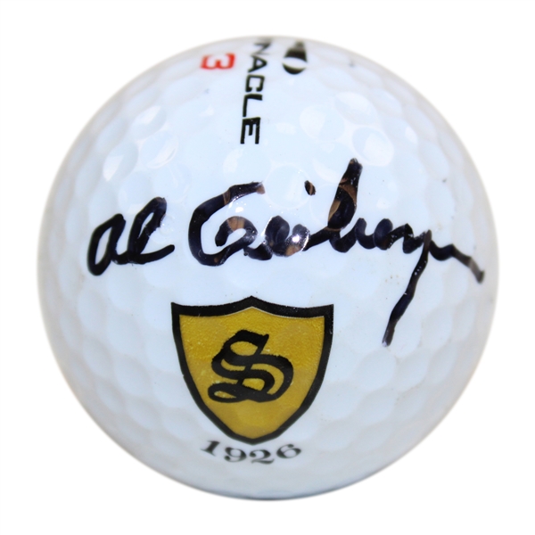 Al Geiberger Signed Sedgefield Shield Logo Golf Ball - Site of '76 Greater Greensboro Open Win JSA ALOA
