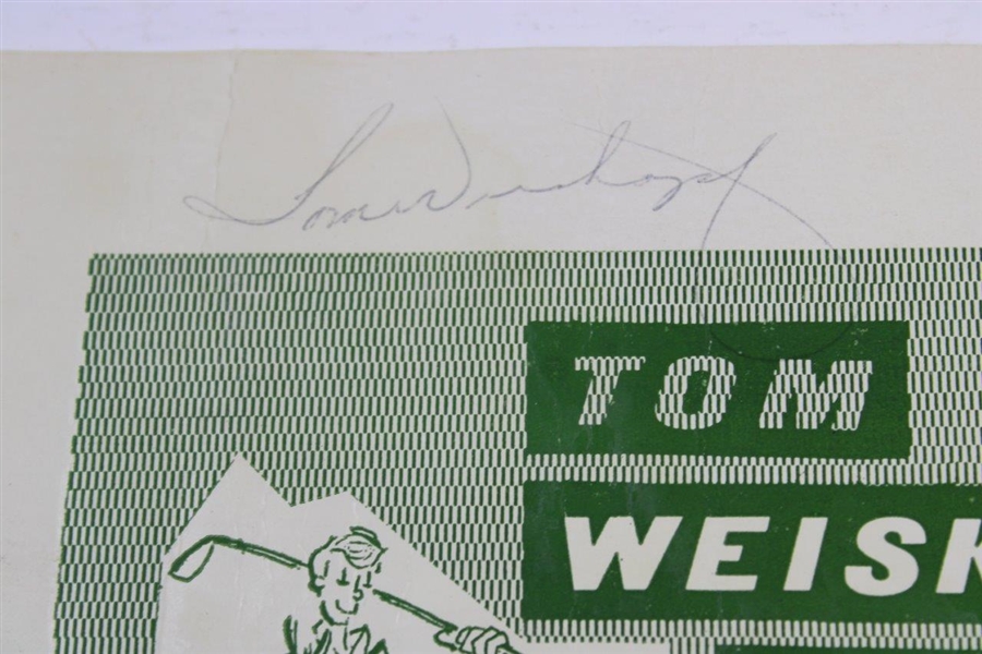 Tom Weiskopf Signed Tom Weiskopf Day Dinner Program JSA ALOA