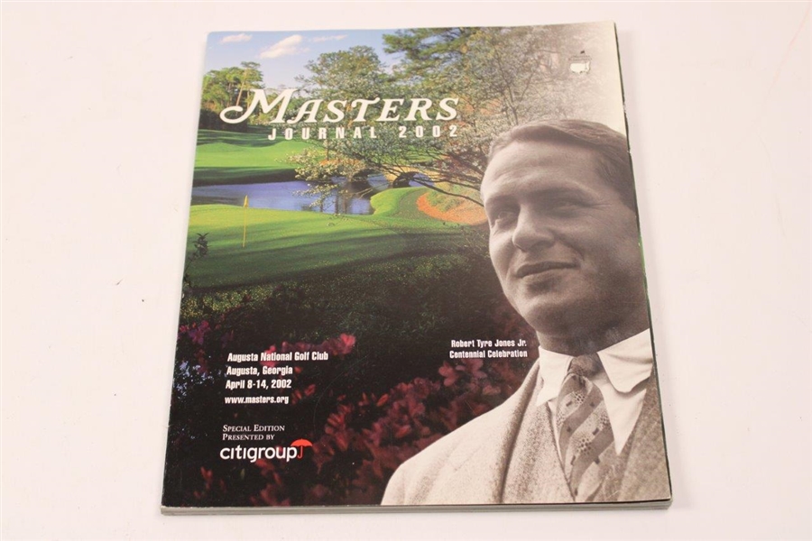 1995, 1997 & 2002 Masters Tournament Journals - Tiger's Debut, First Win & 3rd Win