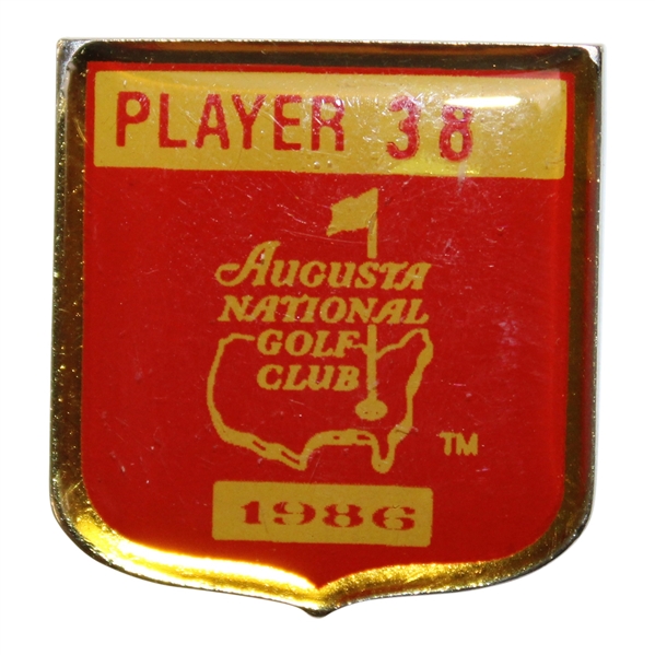 1986 The Masters Tournament Contestant Badge #38 - Danny Edwards