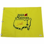 Jon Rahm Signed 2023 Masters Embroidered Flag JSA #AI77250