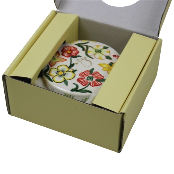 Augusta National Masters Dellarte Ltd Ed #100/100 Hand Painted Floral Ceramic Dish New in Box